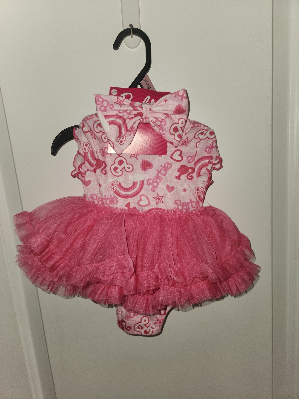 Barbie Pink Tutu Infant Dress with Bow